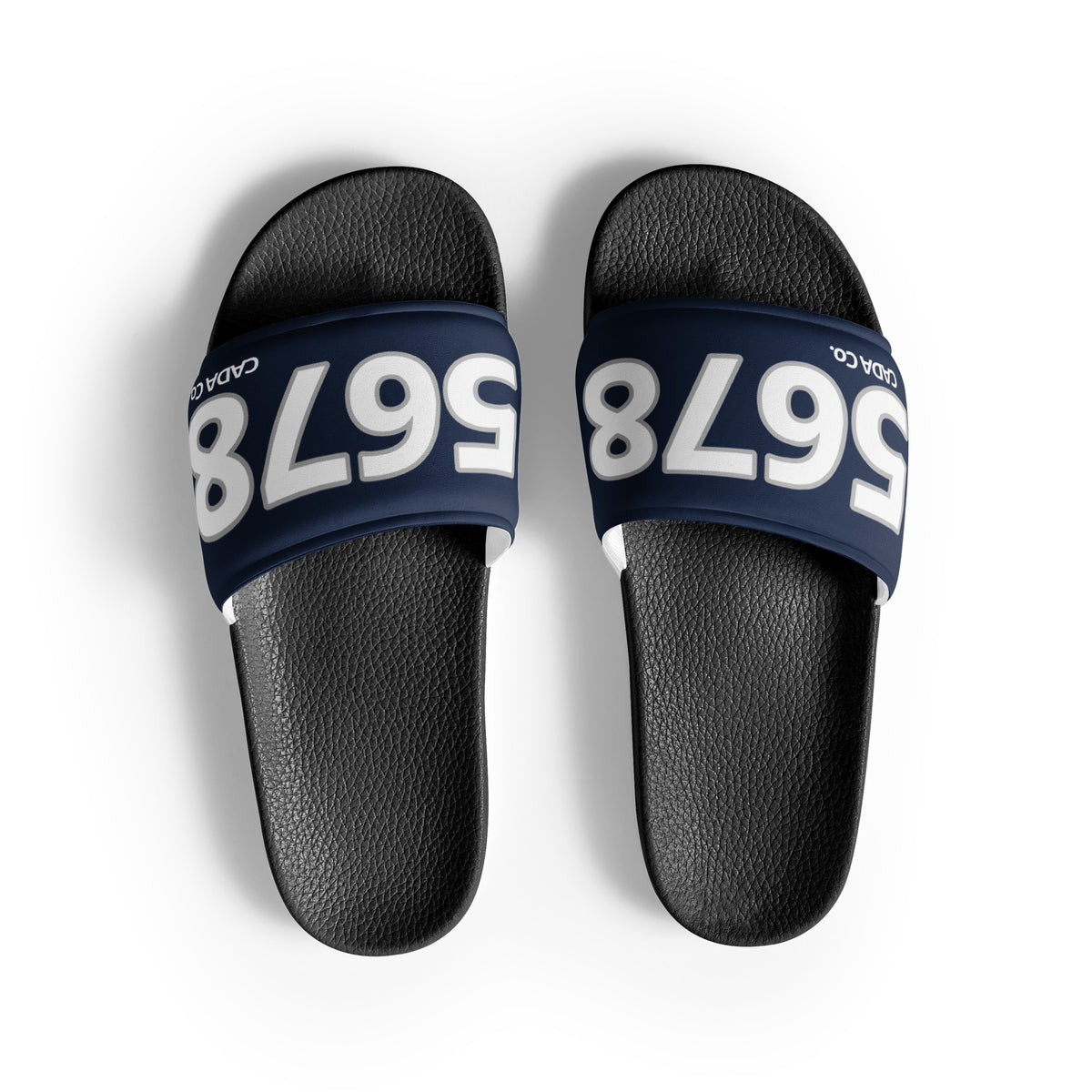 Shops womens navy slides