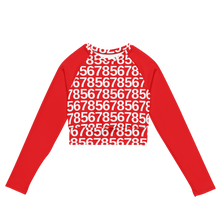 Load image into Gallery viewer, 5678 Red Long-Sleeve Crop Top