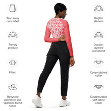 Load image into Gallery viewer, 5678 V Day Long-Sleeve Crop Top