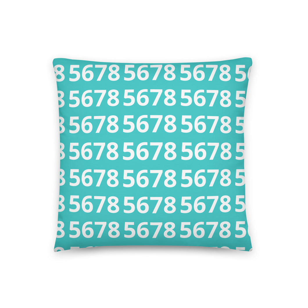 5678 Turquoise Basic Pillow