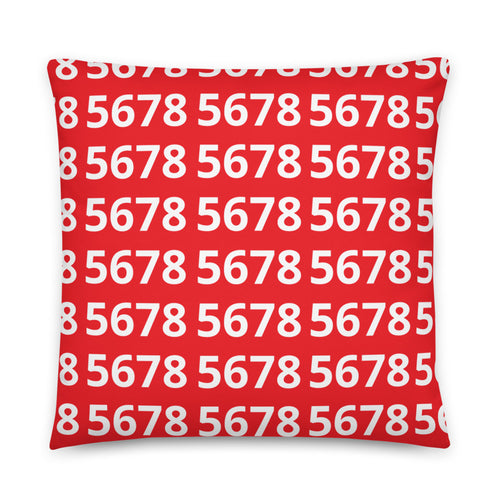 5678 Red Pillow