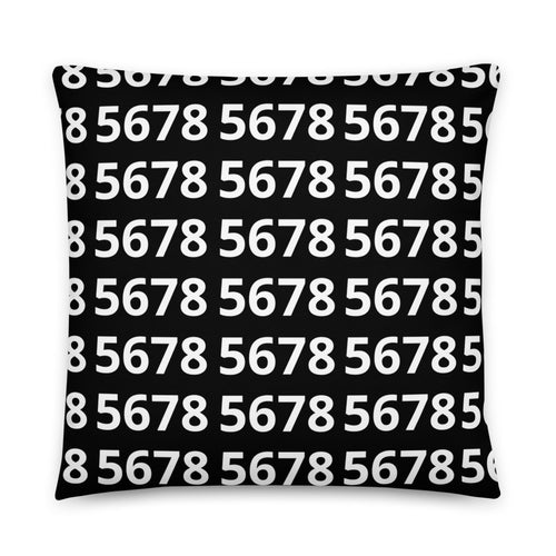 5678 Black Pillow