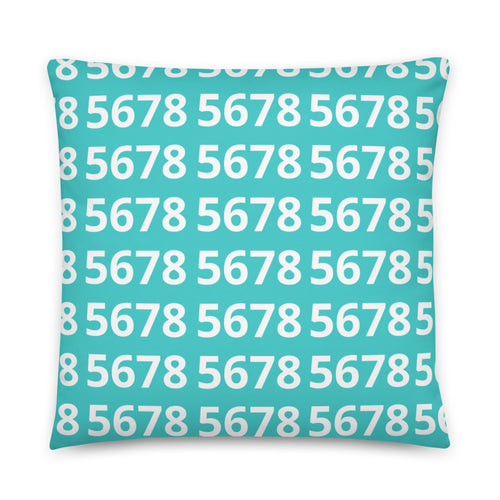 5678 Turquoise Basic Pillow
