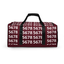 Load image into Gallery viewer, 5678 Burgundy Duffel bag