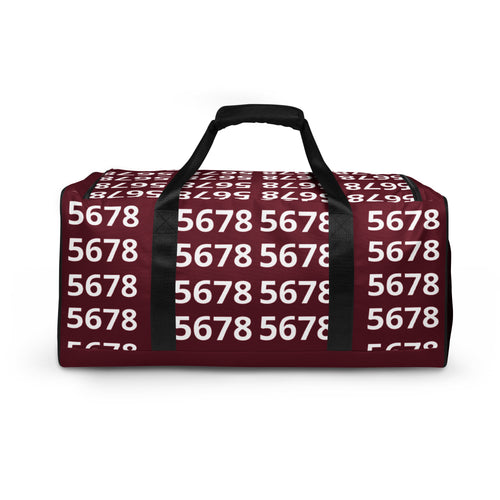 5678 Burgundy Duffel bag