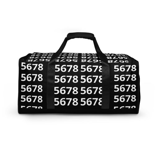 5678 Black Duffel bag