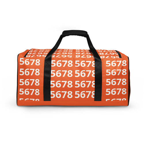 5678 Orange Duffel bag