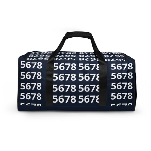 5678 Navy Duffel bag