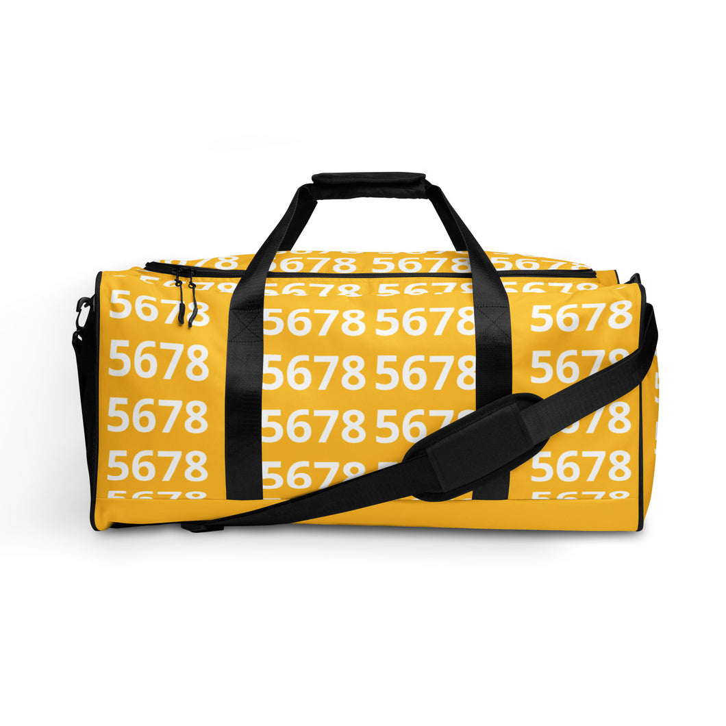 5678 Yellow Duffel bag