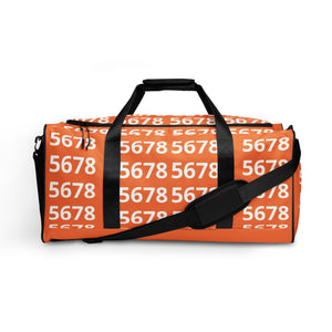 5678 Orange Duffel bag