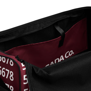 5678 Burgundy Duffel bag