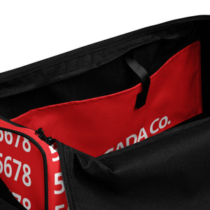 5678 Red Duffel bag