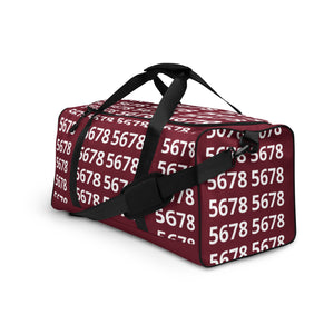 5678 Burgundy Duffel bag