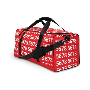 5678 Red Duffel bag