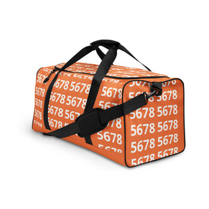 5678 Orange Duffel bag