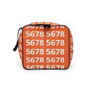 5678 Orange Duffel bag