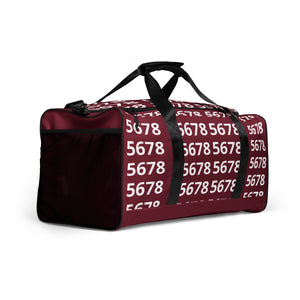 5678 Burgundy Duffel bag