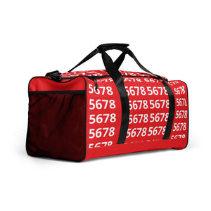 5678 Red Duffel bag