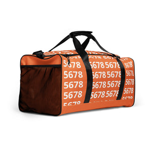 5678 Orange Duffel bag