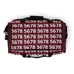 5678 Burgundy Duffel bag