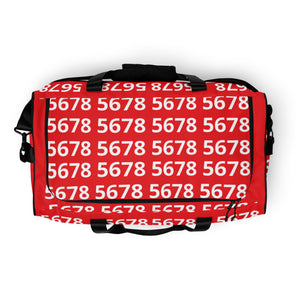 5678 Red Duffel bag