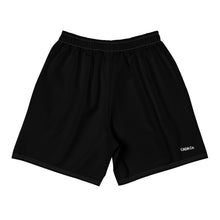 Load image into Gallery viewer, Men&#39;s Black Athletic Long Shorts