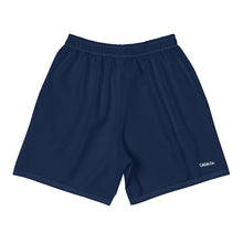 Load image into Gallery viewer, Men&#39;s Navy Athletic Long Shorts