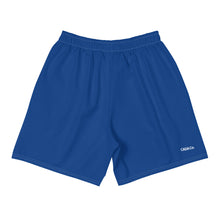 Load image into Gallery viewer, Blue Men&#39;s Athletic Long Shorts