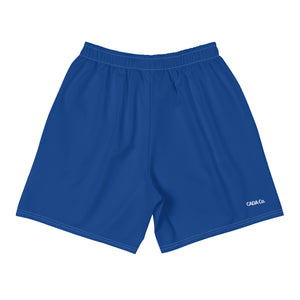 Blue Men's Athletic Long Shorts