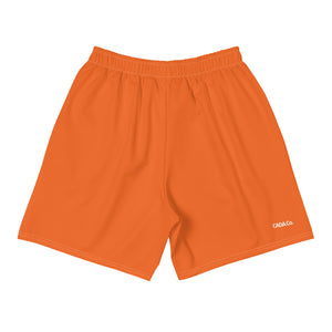 Orange Men's Athletic Long Shorts
