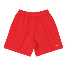 Load image into Gallery viewer, Red Men&#39;s Athletic Long Shorts