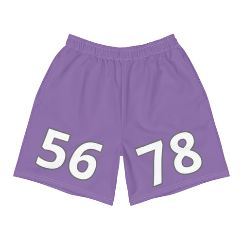 Purple Men's Athletic Long Shorts