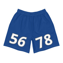 Load image into Gallery viewer, Blue Men&#39;s Athletic Long Shorts