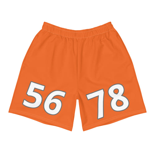 Orange Men's Athletic Long Shorts
