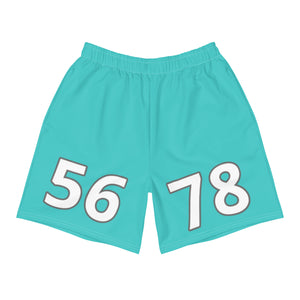 5678 Turquoise Athletic Long Shorts
