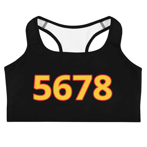 5678 Red/Gold Sports bra