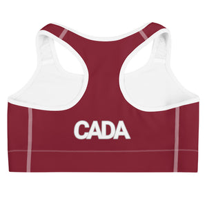 5678 Burgundy Sports Bra