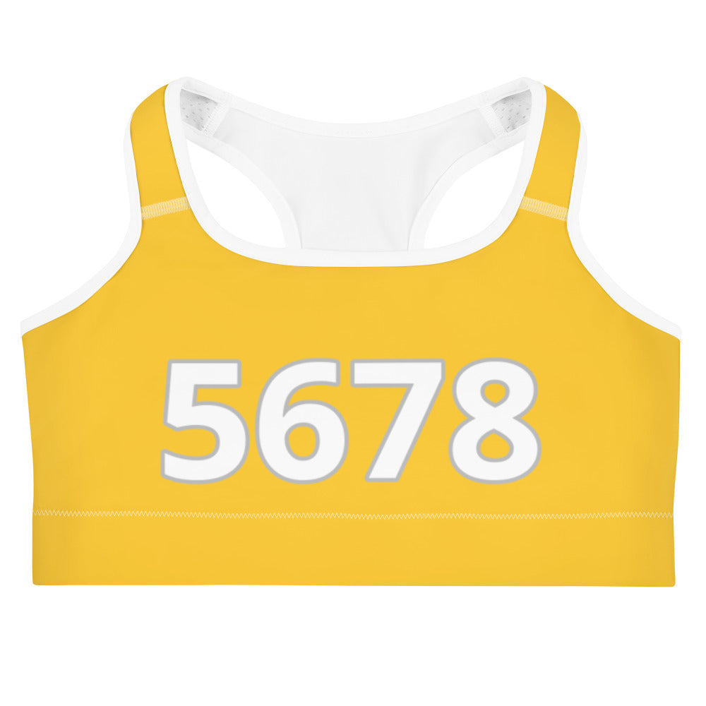 5678 Yellow Sports Bra