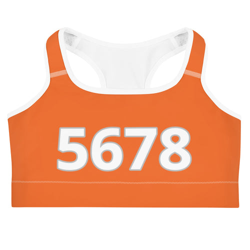 5678 Orange Sports Bra