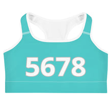 Load image into Gallery viewer, 5678 Turquoise Sports Bra