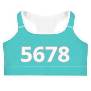 5678 Turquoise Sports Bra