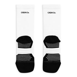 Tendu White Crew Socks