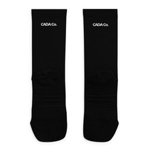 Load image into Gallery viewer, Tendu Black Crew Socks