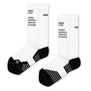 Tendu White Crew Socks