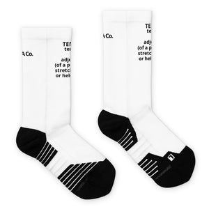 Tendu White Crew Socks