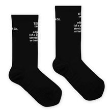 Load image into Gallery viewer, Tendu Black Crew Socks