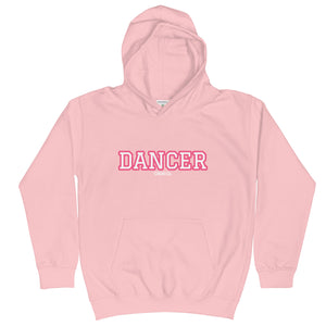 Varsity Pink Dancer Kids Hoodie