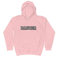 Load image into Gallery viewer, Varsity Black Dancer Kids Hoodie