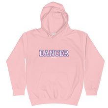 Load image into Gallery viewer, Varsity Purple Dancer Kids Hoodie