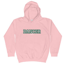 Load image into Gallery viewer, Varsity Green Dancer Kids Hoodie